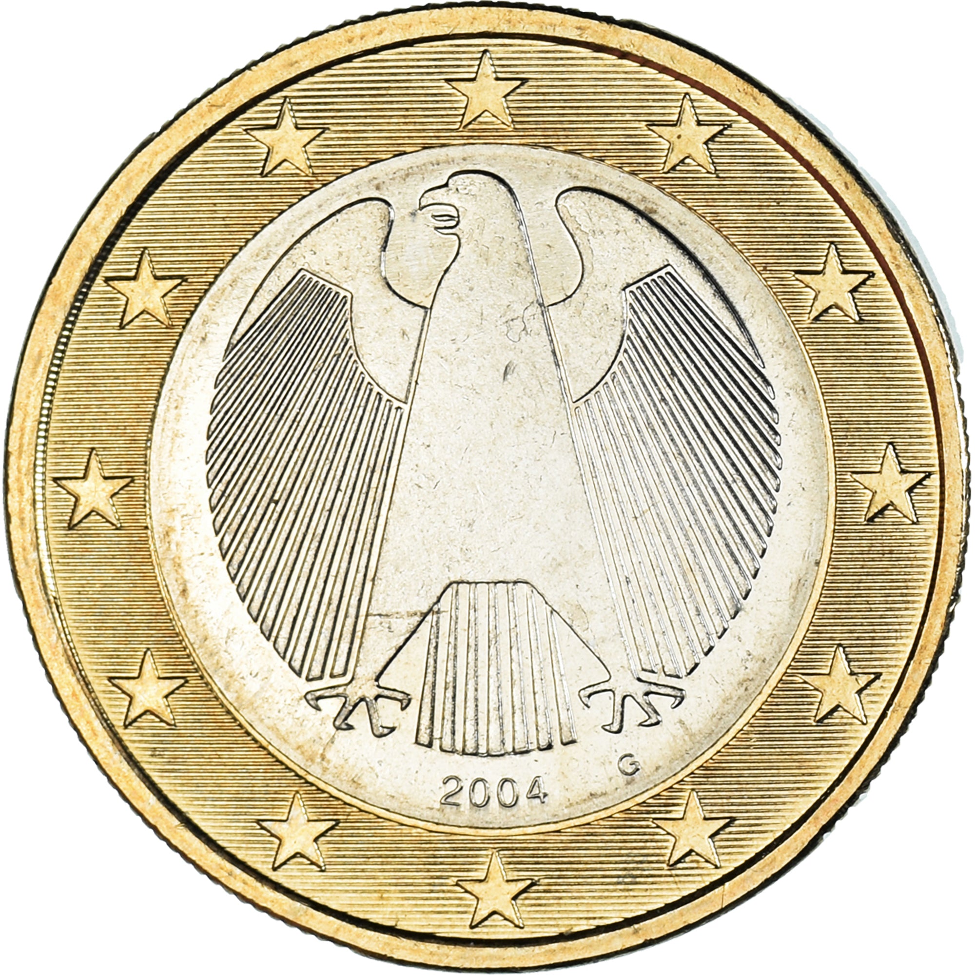 GERMANIA - REPUBBLICA FEDERALE, Euro, 2004, Karlsruhe, SPL, Bi-metallico, KM:213