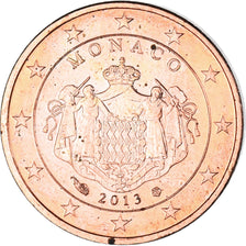 Monaco, Euro Cent, 2013, AU(55-58), Copper Plated Steel, Gadoury:MC184