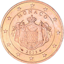 Monaco, 5 Euro Cent, 2013, BB+, Acciaio placcato rame, Gadoury:MC186