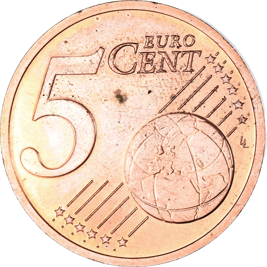 Monaco, 5 Euro Cent, 2013, BB+, Acciaio placcato rame, Gadoury:MC186