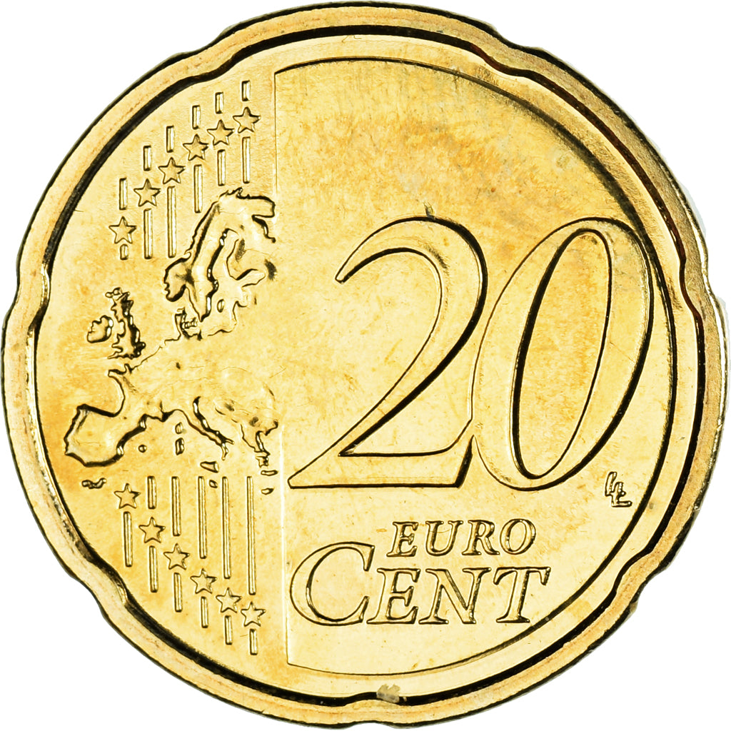 Monaco, 20 Euro Cent, 2013, AU(55-58), Brass, Gadoury:MC190