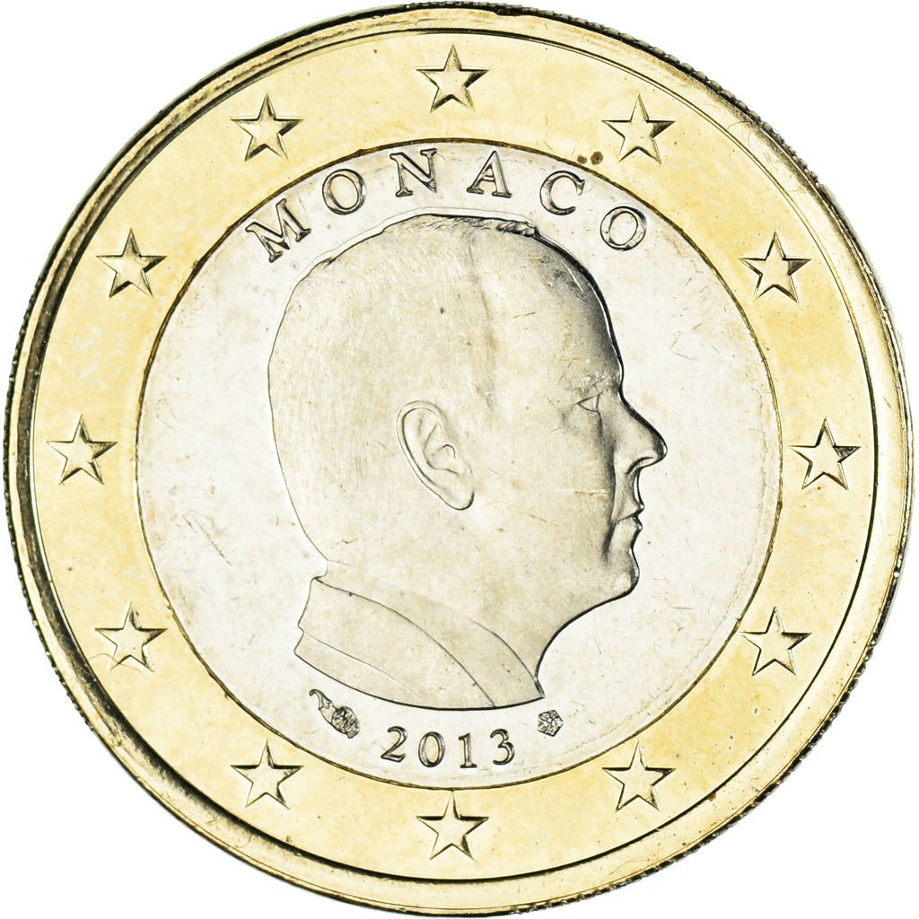Monaco, Euro, 2013, MS(60-62), Bi-Metallic, Gadoury:MC193
