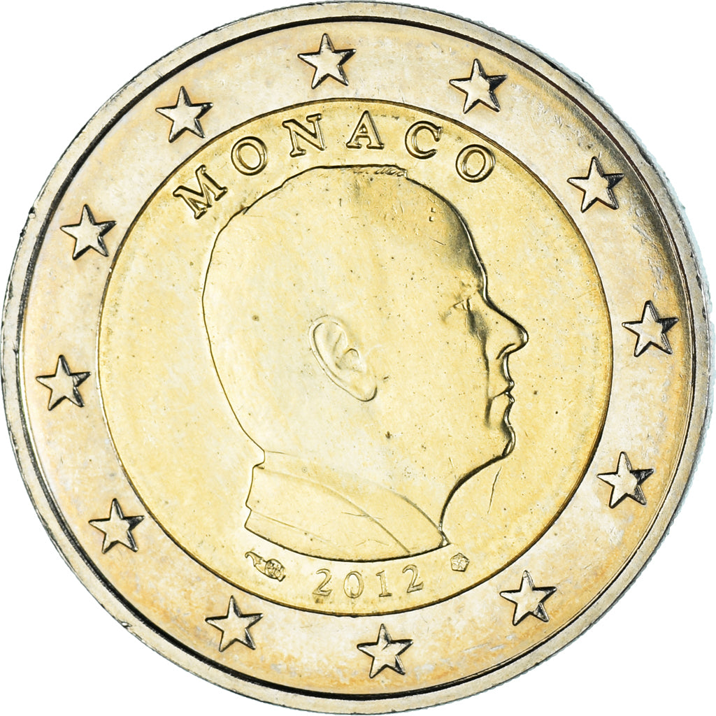 Mónaco, 2 Euro, 2012, EBC+, Bimetálico, Gadoury:MC196