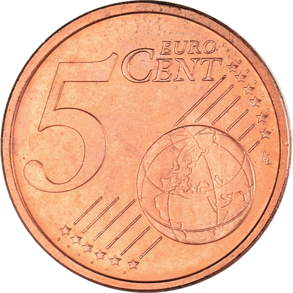 Italien, 5 Euro Cent, 2013, Rome, VZ, Copper Plated Steel, KM:212