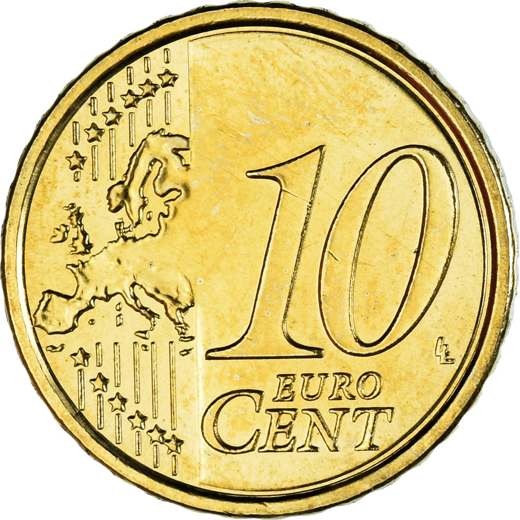 Italia, 10 Euro Cent, 2011, Rome, EBC, Latón, KM:247