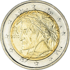 Włochy, 2 Euro, 2010, Rome, MS(60-62), Bimetaliczny, KM:251