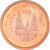 Espanha, 2 Euro Cent, 2015, Madrid, AU(55-58), Aço Cromado a Cobre, KM:1145