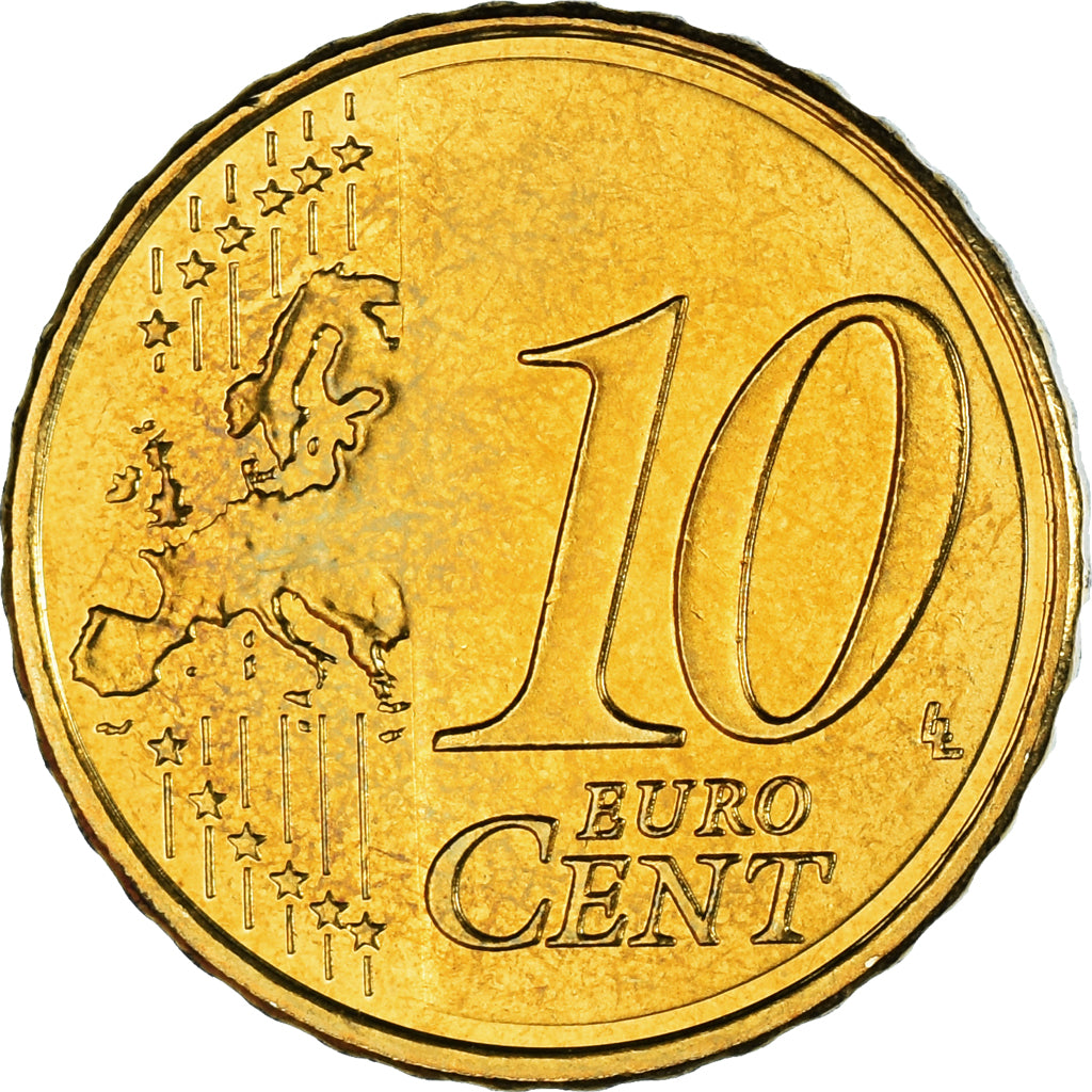 Spanje, 10 Euro Cent, 2014, Madrid, PR, Tin, KM:1147