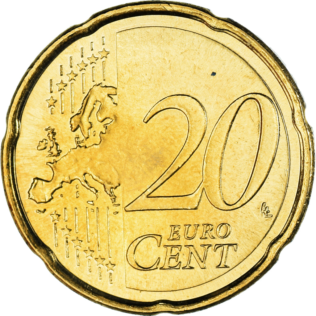 Spain, 20 Euro Cent, 2010, Madrid, AU(55-58), Brass, KM:1148