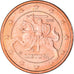 Lithouwen, 5 Euro Cent, 2015, PR, Copper Plated Steel, KM:207