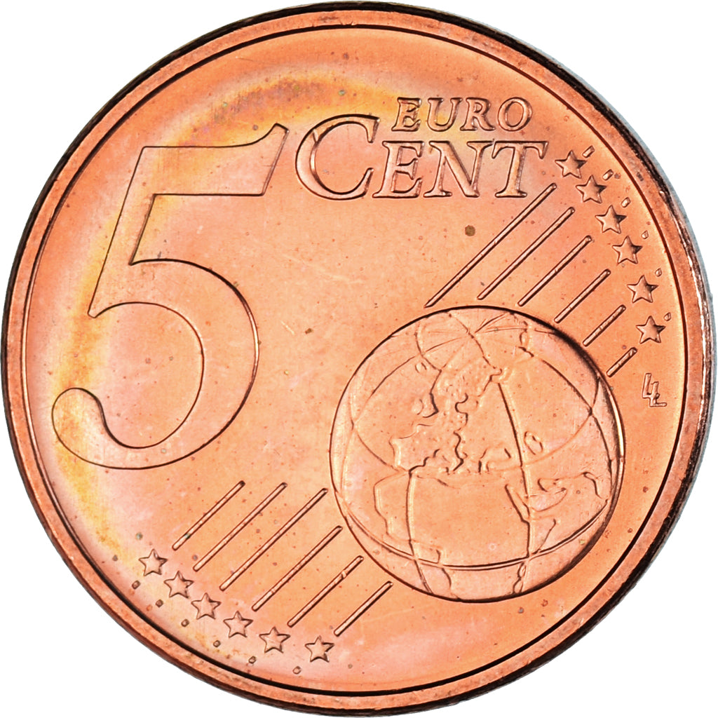 Lithouwen, 5 Euro Cent, 2015, PR, Copper Plated Steel, KM:207