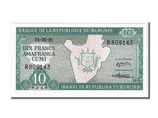 Burundi, 10 Francs, 1981, KM #33a, 1981-06-01, UNC(65-70), R809143