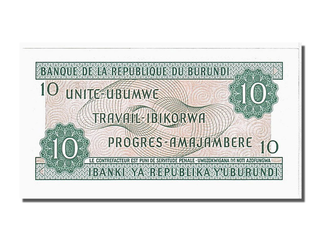 Burundi, 10 Francs, 1981, KM #33a, 1981-06-01, UNC(65-70), R809143