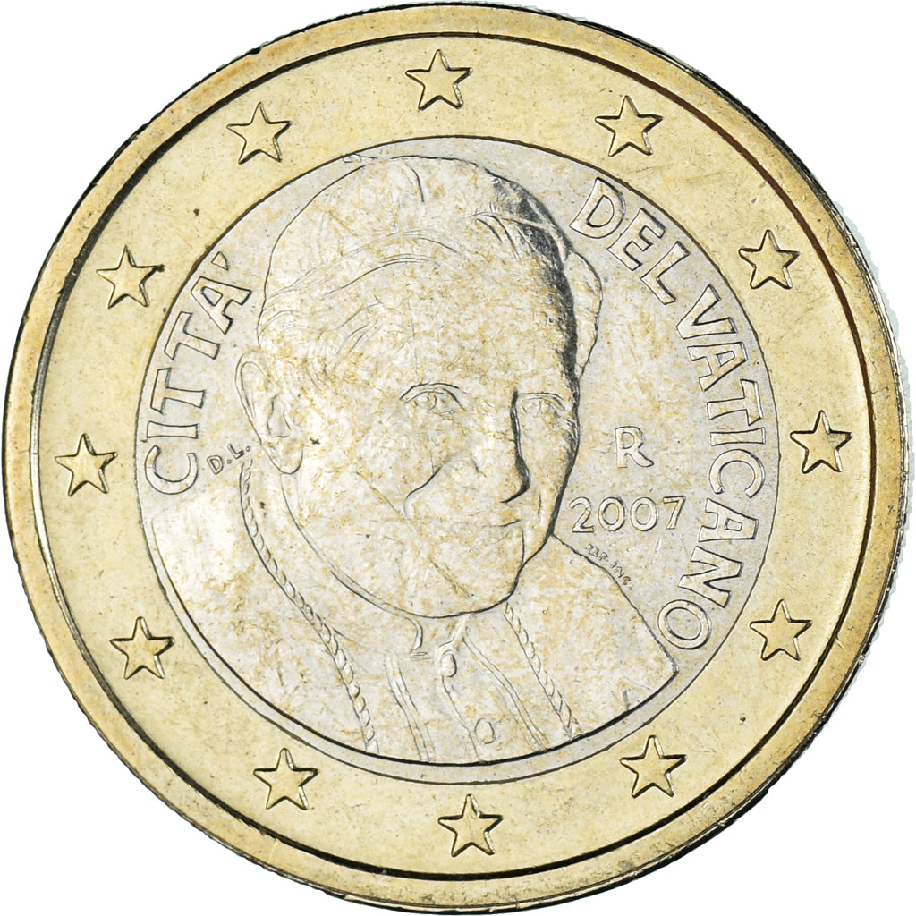 Cité du Vatican, Euro, 2007, Rome, SUP, Bimétallique, KM:381