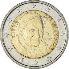 VATICAN CITY, 2 Euro, 2007, Rome, AU(55-58), Bi-Metallic, KM:382