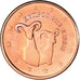 Cypr, Euro Cent, 2012, AU(55-58), Miedź platerowana stalą, KM:78