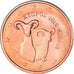 Cipro, 2 Euro Cent, 2012, SPL-, Acciaio placcato rame, KM:79