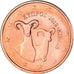Cyprus, 2 Euro Cent, 2012, AU(55-58), Copper Plated Steel, KM:79
