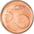 Cipro, 5 Euro Cent, 2012, SPL-, Acciaio placcato rame, KM:80