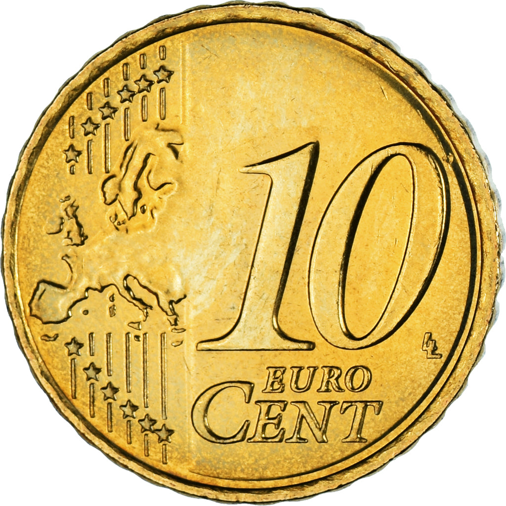 Zypern, 10 Euro Cent, 2012, VZ, Messing, KM:81