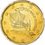 Cyprus, 20 Euro Cent, 2012, AU(55-58), Brass, KM:82