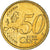 Słowacja, 50 Euro Cent, 2009, Kremnica, AU(55-58), Mosiądz, KM:100