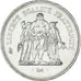 Coin, France, Hercule, 50 Francs, 1977, Paris, AU(55-58), Silver, KM:941.1