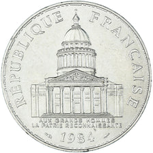 Moneta, Francja, Panthéon, 100 Francs, 1984, Paris, AU(55-58), Srebro