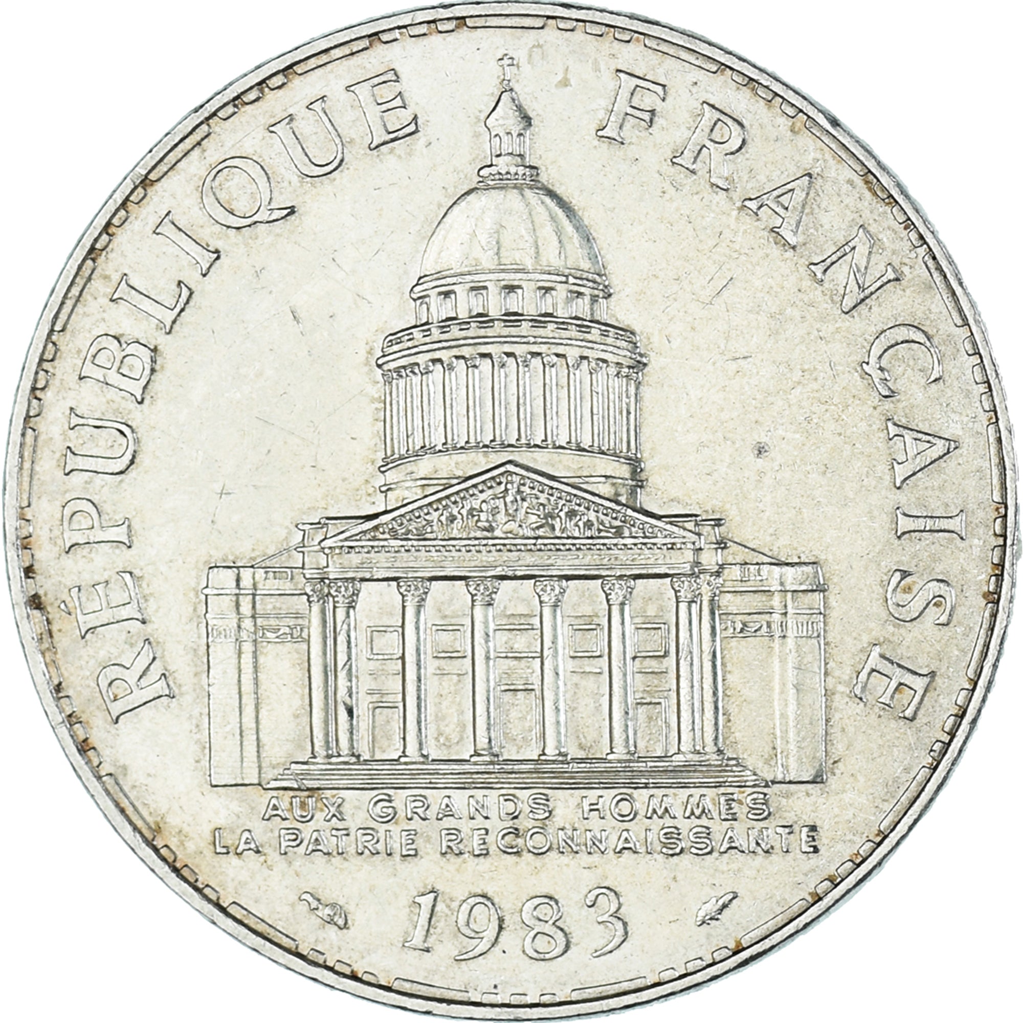 Coin, France, Panthéon, 100 Francs, 1983, Paris, AU(55-58), Silver, KM:951.1