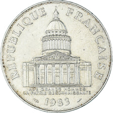 Coin, France, Panthéon, 100 Francs, 1983, Paris, AU(55-58), Silver, KM:951.1