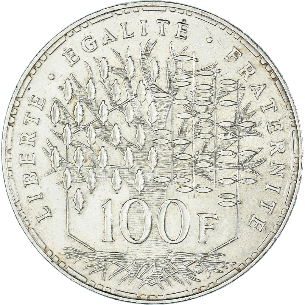 Coin, France, Panthéon, 100 Francs, 1983, Paris, AU(55-58), Silver, KM:951.1