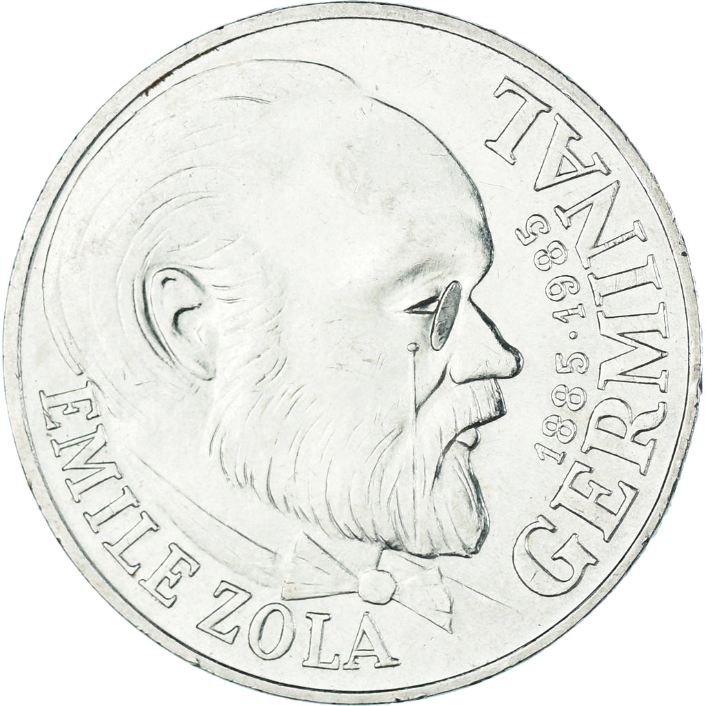 Münze, Frankreich, Germinal, 100 Francs, 1985, Paris, VZ+, Silber, KM:957