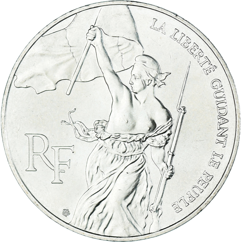 Coin, France, Liberté guidant le peuple, 100 Francs, 1993, MS(60-62), Silver
