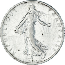 Munten, Frankrijk, Semeuse, 2 Francs, 1920, Paris, ZF+, Zilver, KM:845.1