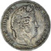 Moneta, Francia, Louis-Philippe, 5 Francs, 1831, Lille, MB+, Argento, KM:745.13