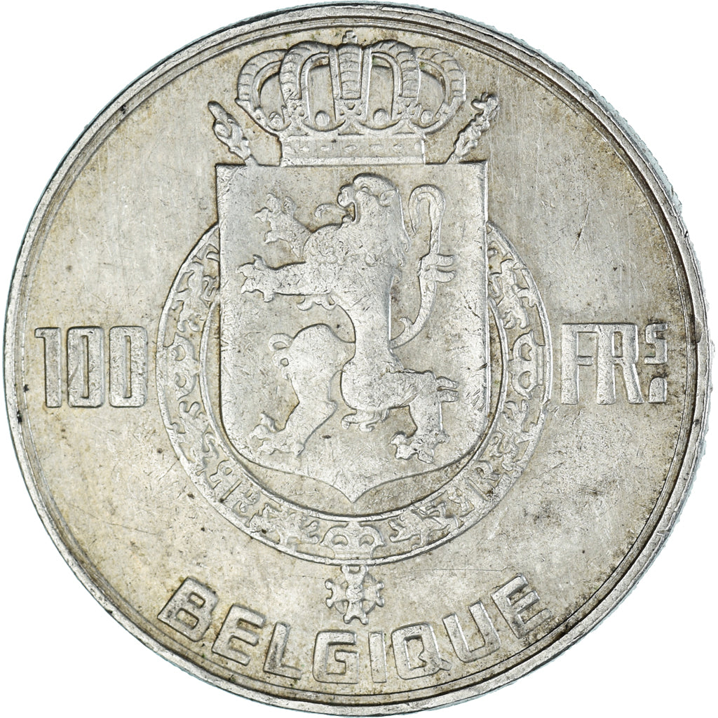 Moneta, Belgio, Régence Prince Charles, 100 Francs, 100 Frank, 1948, Bruxelles