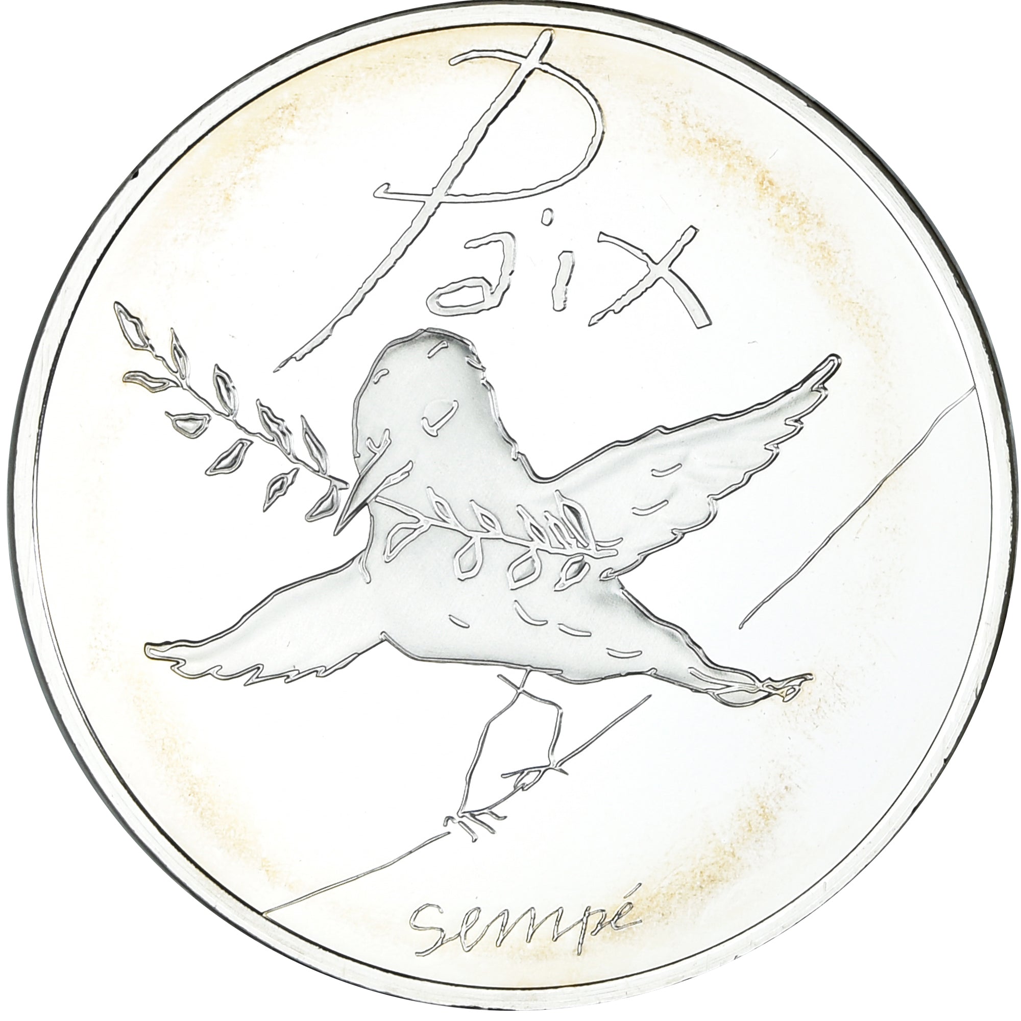 France, 50 Euro, 2014, Sempé, UNC, Silver, Gadoury:EU720
