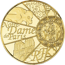France, 5 Euro, 2013, Monnaie de Paris, Notre Dame de Paris, NEUF, Or