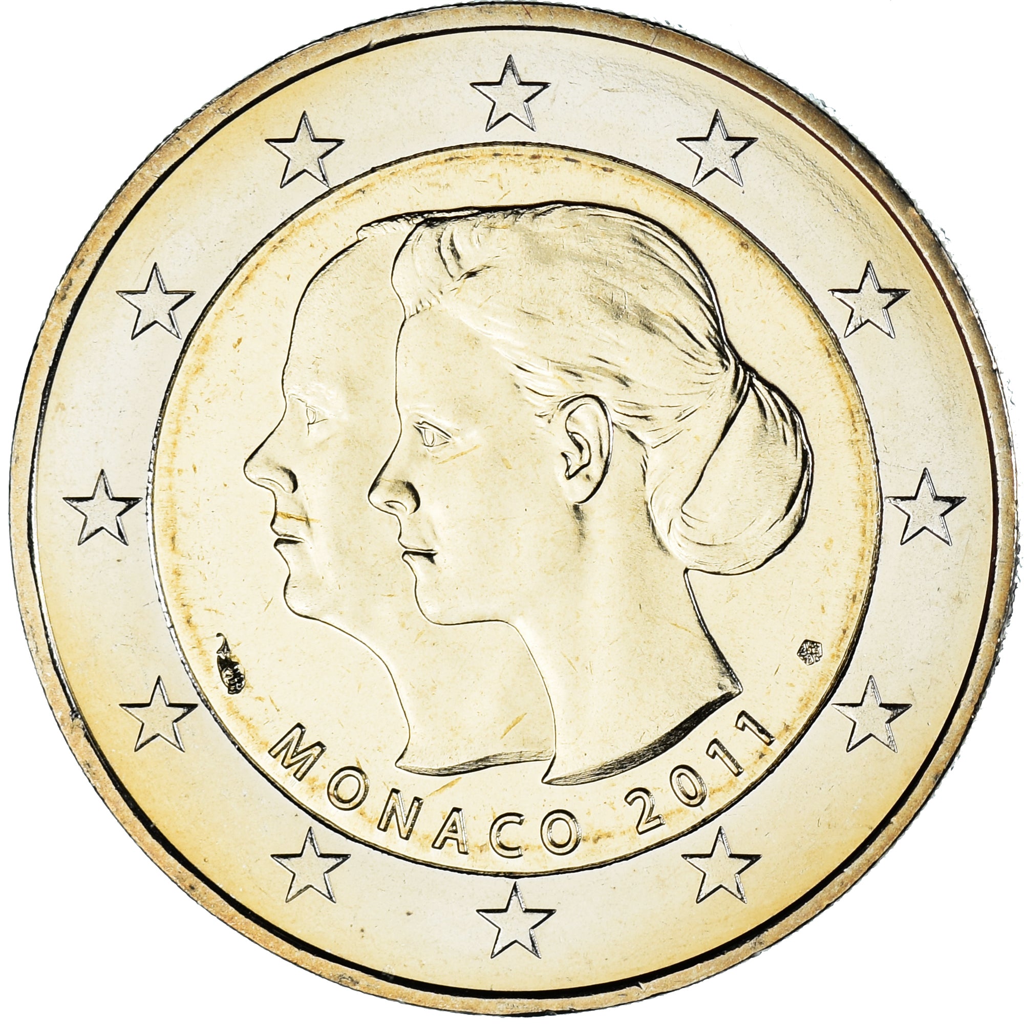 Monaco, 2 Euro, 2011, Paris, NEUF, Bimétallique, Gadoury:MC201, KM:196