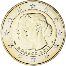 Monaco, 2 Euro, 2011, Paris, UNC, Bi-Metallic, Gadoury:MC201, KM:196