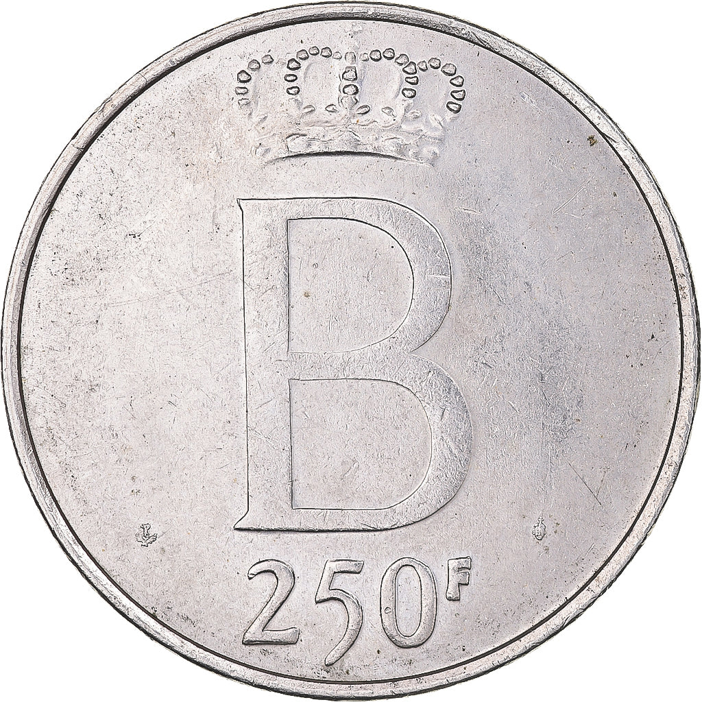 Coin, Belgium, Baudouin I, 250 Francs, 250 Frank, 1976, Brussels, AU(50-53)