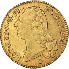Münze, Frankreich, Louis XVI, Double louis d'or à la tête nue, 1786, Metz