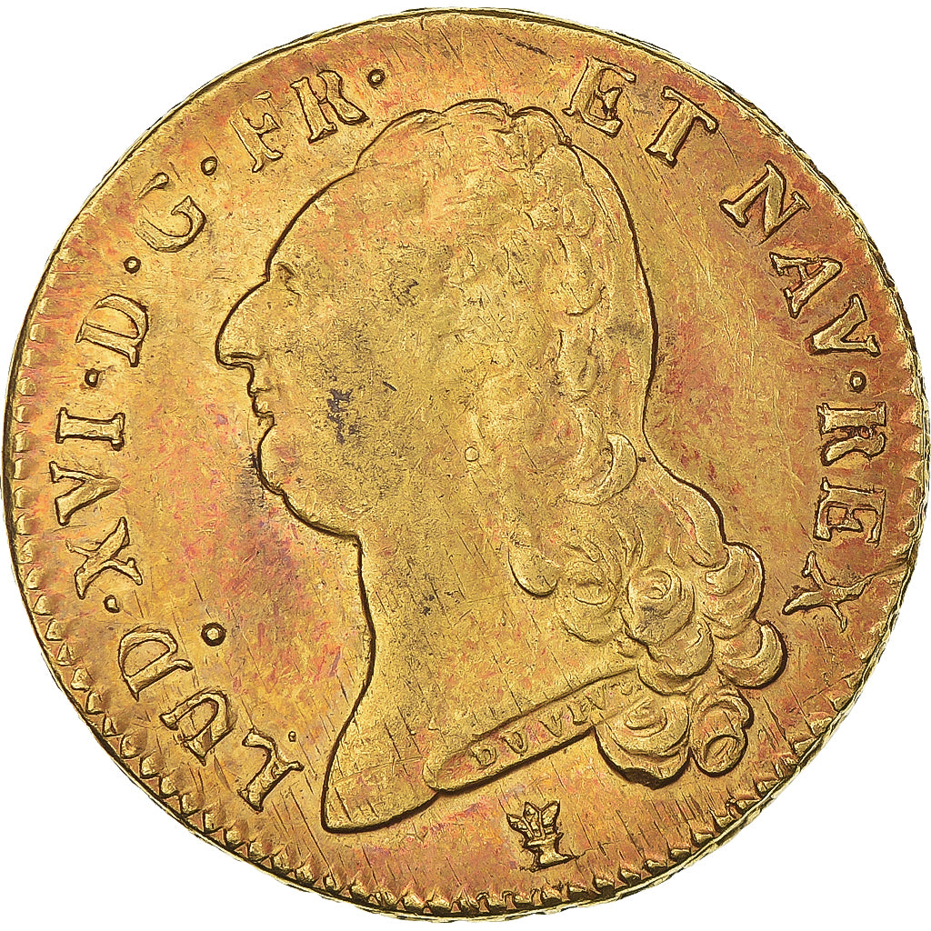 Moneta, Francia, Louis XVI, Double louis d'or à la tête nue, 1786, Limoges