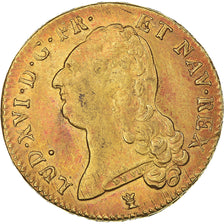 Moneta, Francia, Louis XVI, Double louis d'or à la tête nue, 1786, Limoges