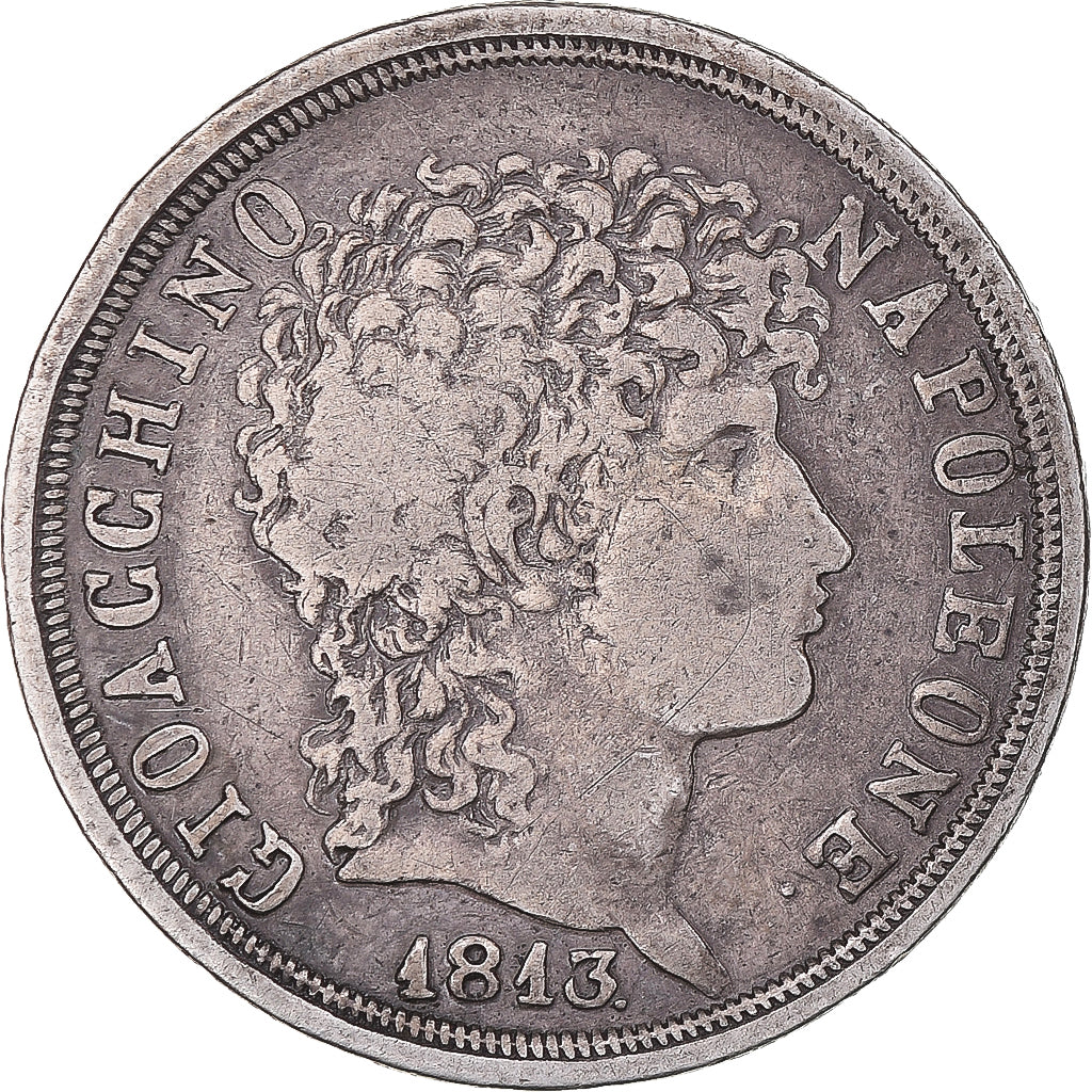 Coin, ITALIAN STATES, NAPLES, Joachim Murat, 2 Lire, 1813, Naples, VF(30-35)