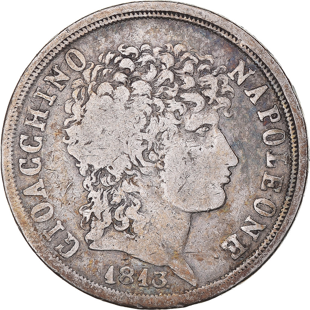 Moeda, ESTADOS ITALIANOS, NAPLES, Joachim Murat, 2 Lire, 1813, Naples