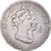 Moneta, STATI ITALIANI, LUCCA, Felix and Elisa, 5 Franchi, 1807, Firenze, MB+