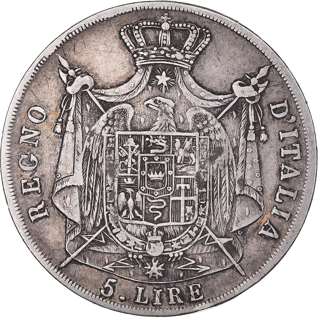 Coin, ITALIAN STATES, KINGDOM OF NAPOLEON, Napoleon I, 5 Lire, 1811, Milan