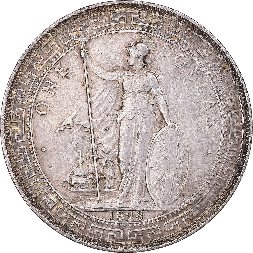 Coin, Great Britain, (no  Ruler Name), Dollar, 1898, AU(50-53), Silver, KM:T5