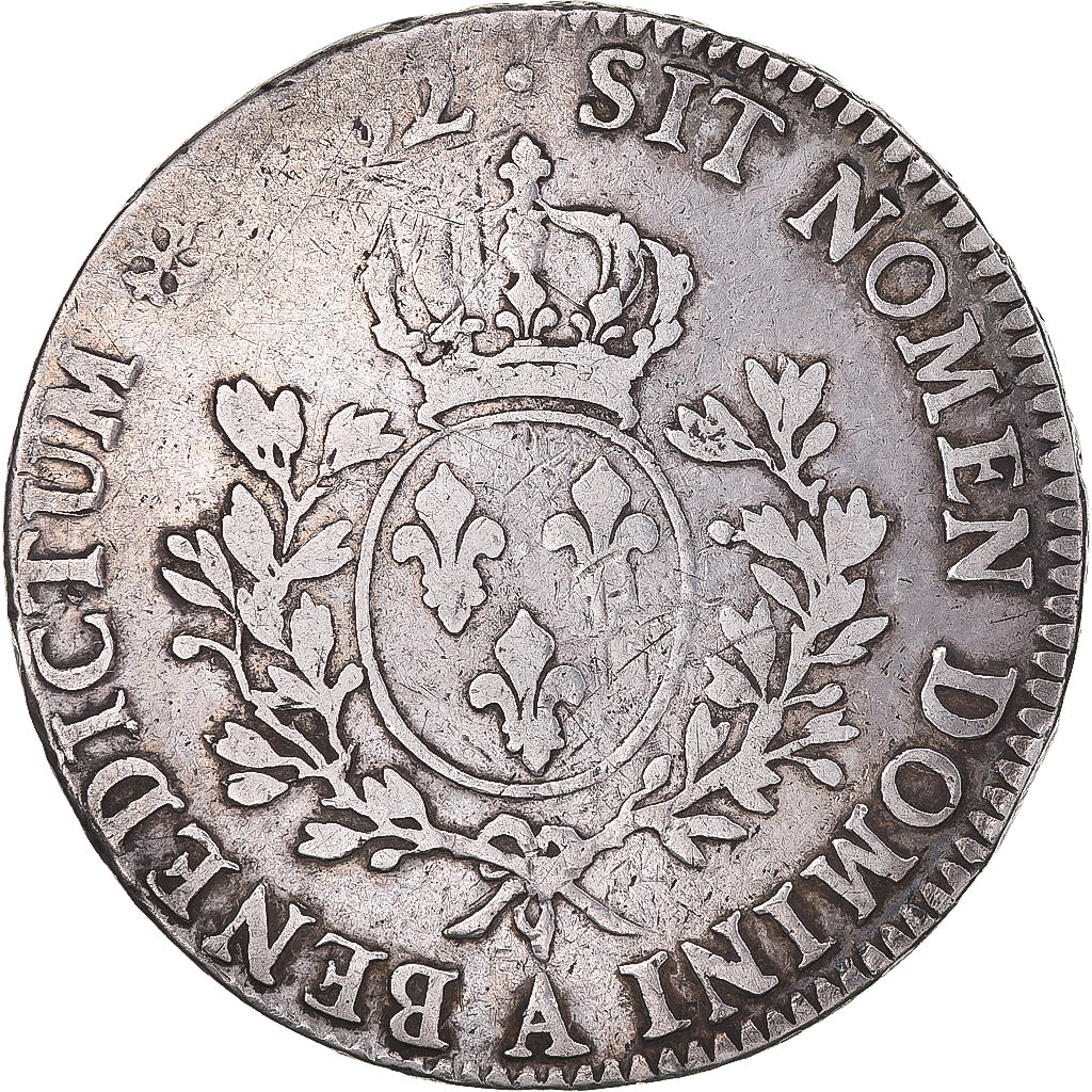 Moneta, Francia, Louis XV, Écu au bandeau, 1762, Paris, MB+, Argento, KM:512.1